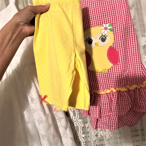 Size 7 & 6X:Dress (Sz 7), and 2-Piece Sun Suit (Sz 6X) spring summer - Picture 7 of 7